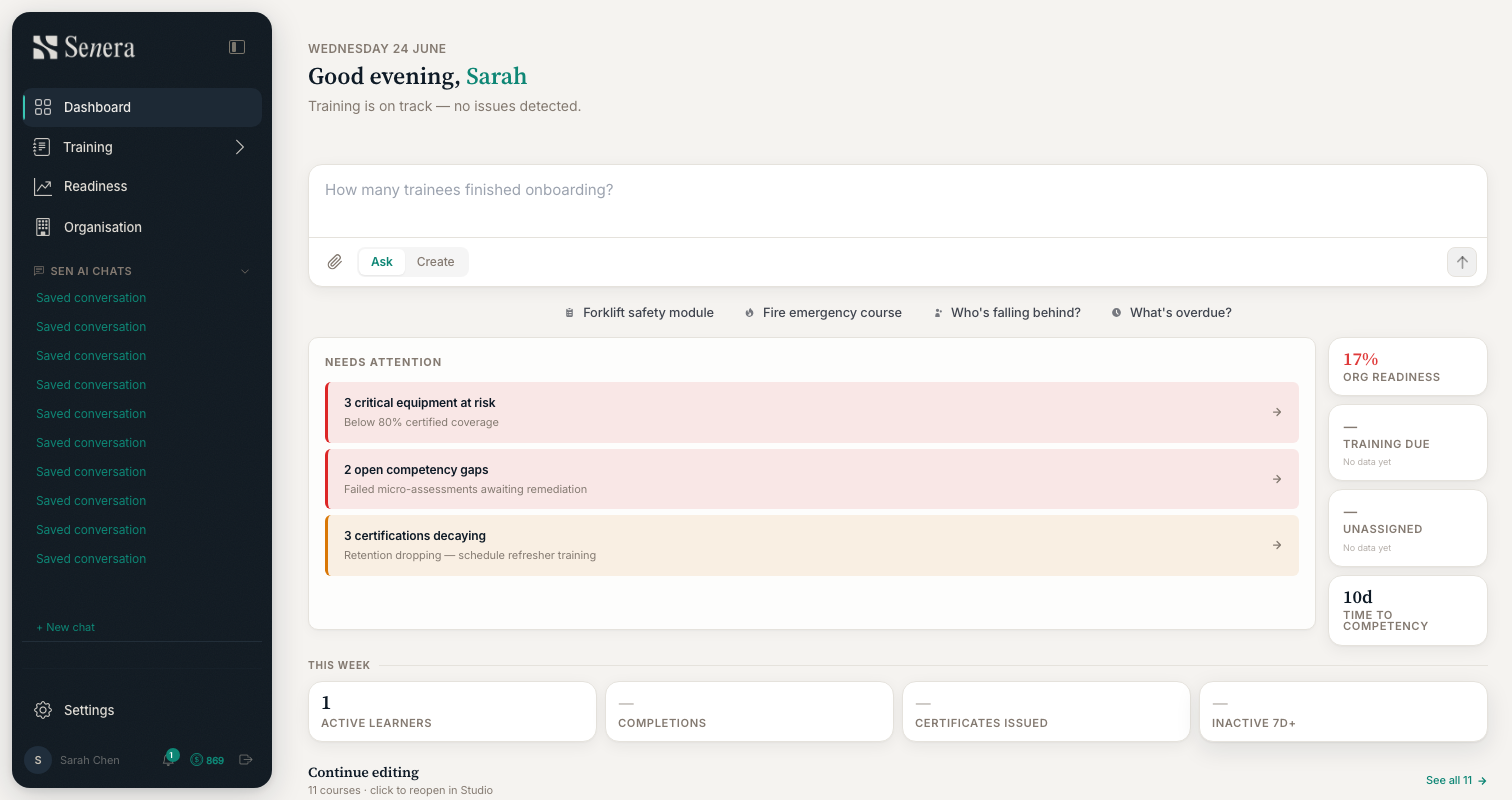 Land on your Studio dashboard