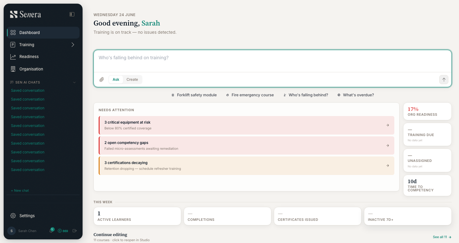 Start from the Studio dashboard